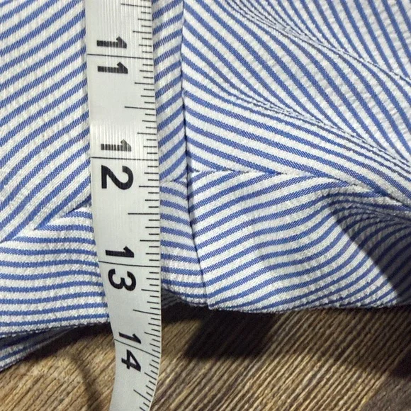 Kasper Blue and White Striped Blazer & Pants - Picture 15 of 16